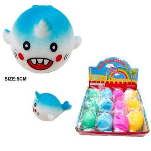 SHARK SQUISHY SQUEEZE TOY (12 UNITS)