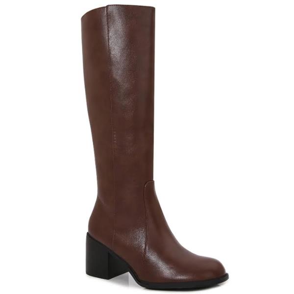 ROUND TOE SIMPLE CHUNKY HEEL BOOTS