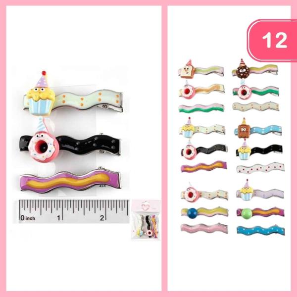 WAVY FUN CUTE HAIR CLIP (12 UNITS)