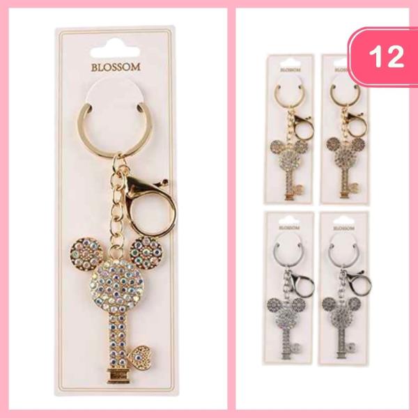 RHINESTONE KEYCHAIN (12 UNITS)