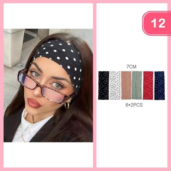 POLKA DOT HEADBAND (12 UNITS)
