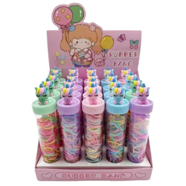 RUBBER HAIR TIES (20 UNITS)