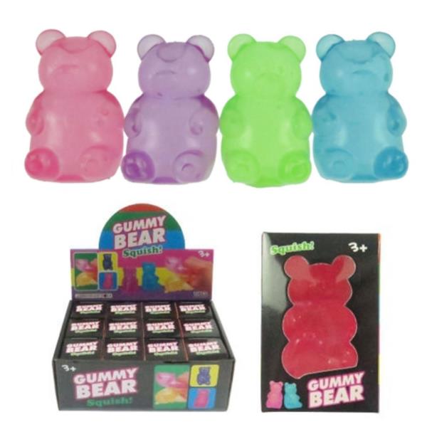 GUMMY BEAR SQUISHY SQUEEZE TOY (12 UNITS)