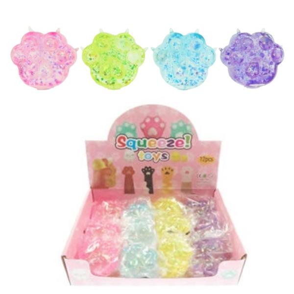PAW SQUISHY SQUEEZE TOY (12 UNITS) (12 UNITS)