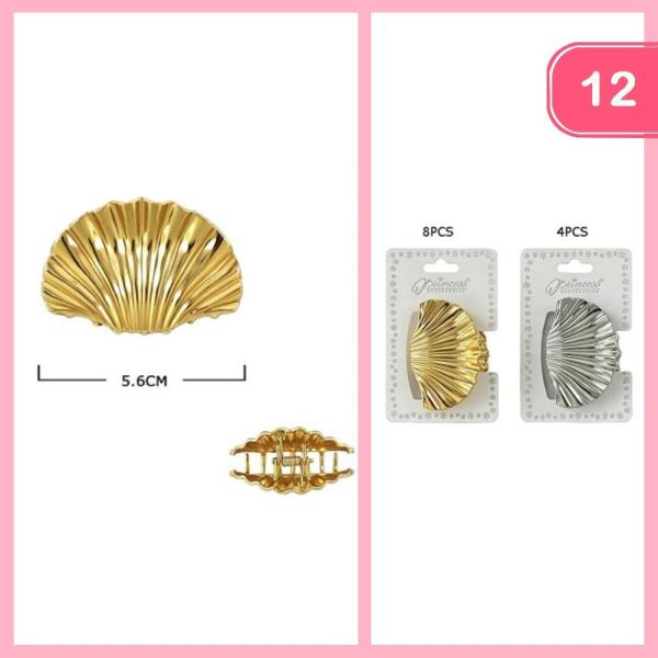 SEA SHELL HAIR CLAW CLIP (12 UNITS)