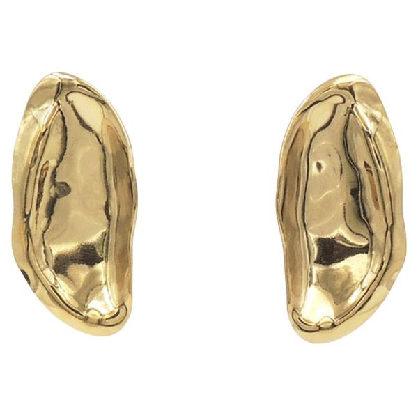 STAINLESS STEEL HAMMER TEARDROP EARRING