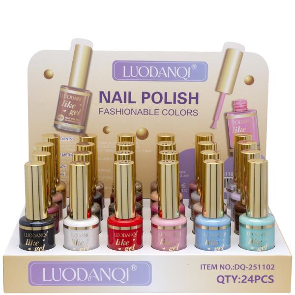 LUODANQI FASHIONABLE COLORS NAIL POLISH (24 UNITS)