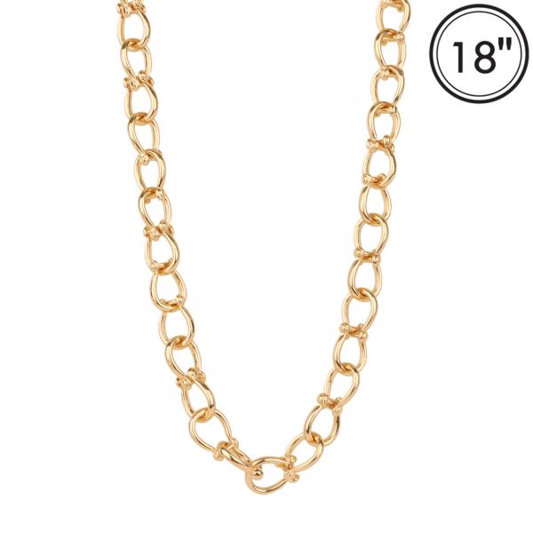 METAL HORSEBIT LINK NECKLACE