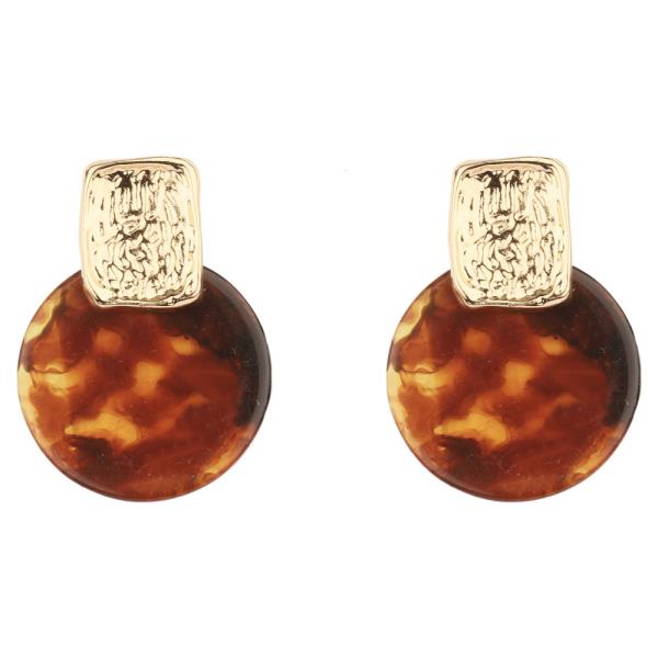 MARBLE BEAD POST EARRING