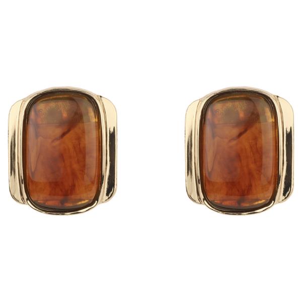 MARBLE BEAD POST EARRING