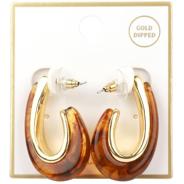 PLASTIC HOOP EARRING