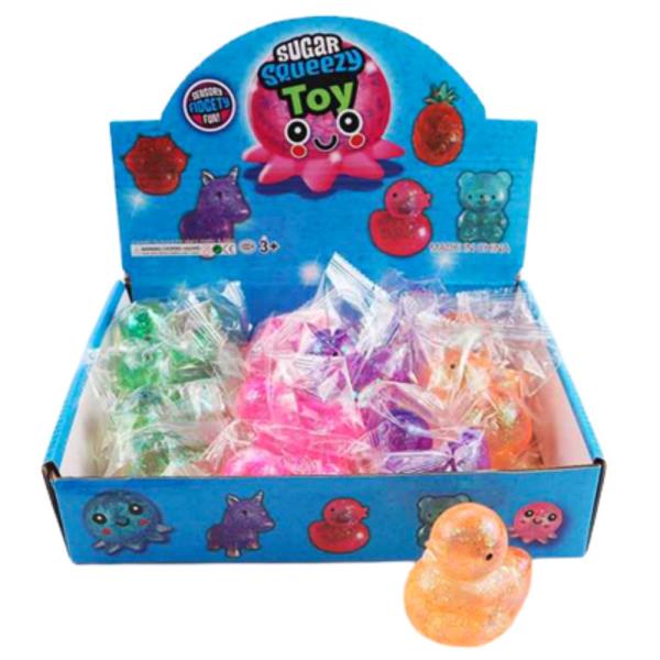 DUCK SQUISHY SQUEEZE TOY (12 UNITS)