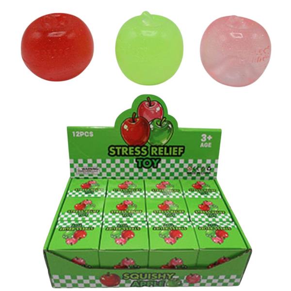 ETA-7/31 APPLE SQUISHY SQUEEZE TOY (12 UNITS)