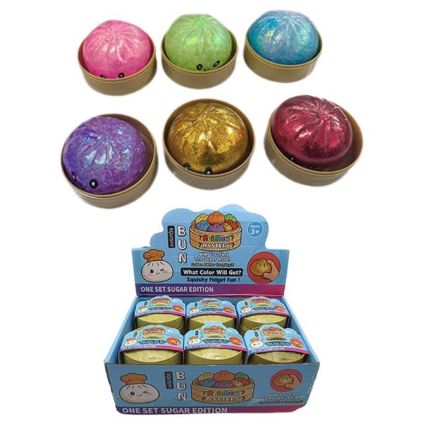 ETA-7/31 GLITTER DUMPLING SQUISHY SQUEEZE TOY (12 UNITS)