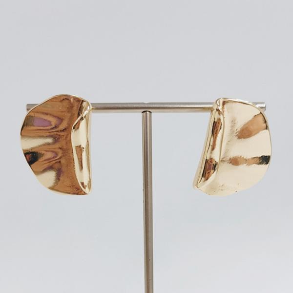 GOLD FOLDOVER EARRING
