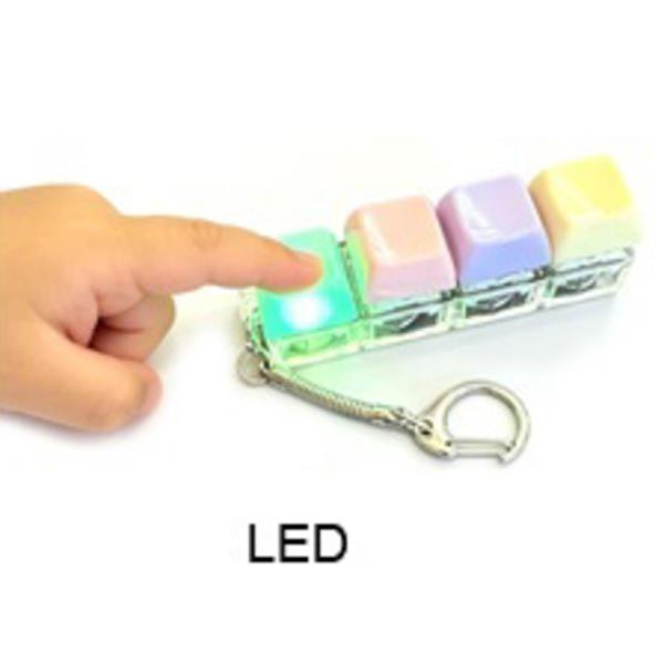 KEYBOARD CLICKER FIDGET FOR STRESS RELIEF KEYCHAIN (12 UNITS)