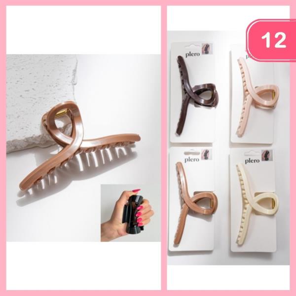 HAIR CLAW CLIP (12 UNITS)