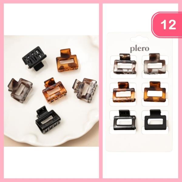 MINI HAIR CLAW CLIP (12 UNITS)