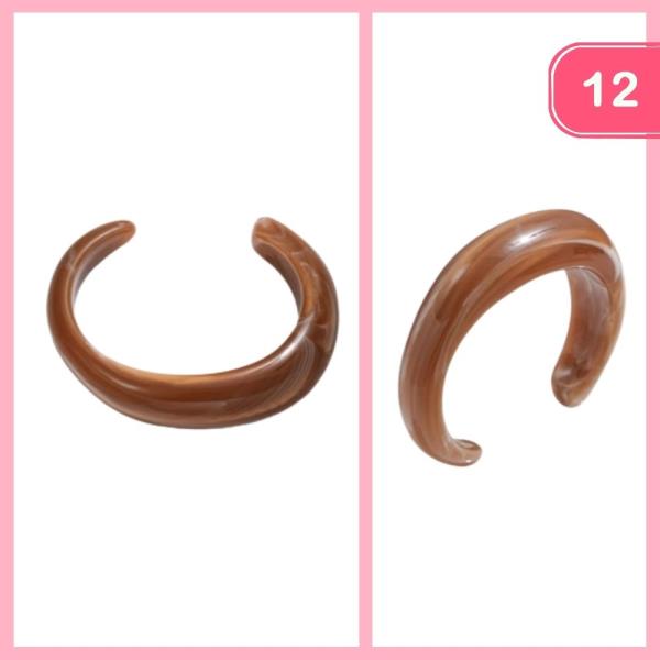 ACRYLIC OPEN BRACELET (12 UNITS)