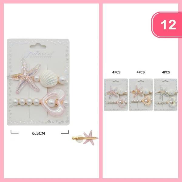 SEA LIFE PEARL HAIR PIN (12 UNITS)