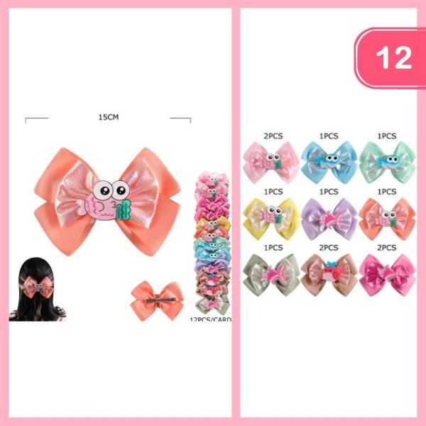 SEA LIFE RIBBON HAIR BOW (12 UNITS)