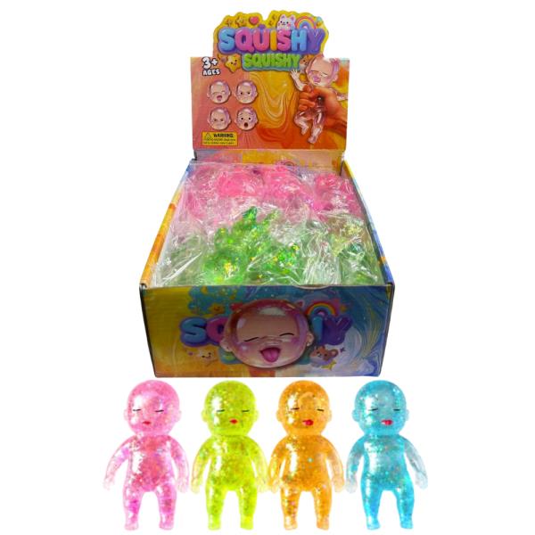 SUGAR KNEAD DOUGH BABY SQUISHY SQUEEZE TOY (24 UNITS)