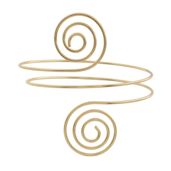 SDJ SWIRLING SPIRAL DESIGN ARM CUFF BRACELET