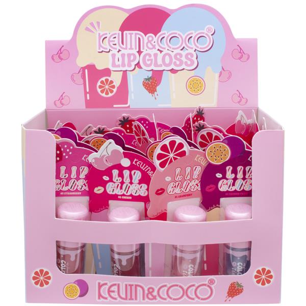 KEVIN AND COCO LIP GLOSS (24 UNITS)