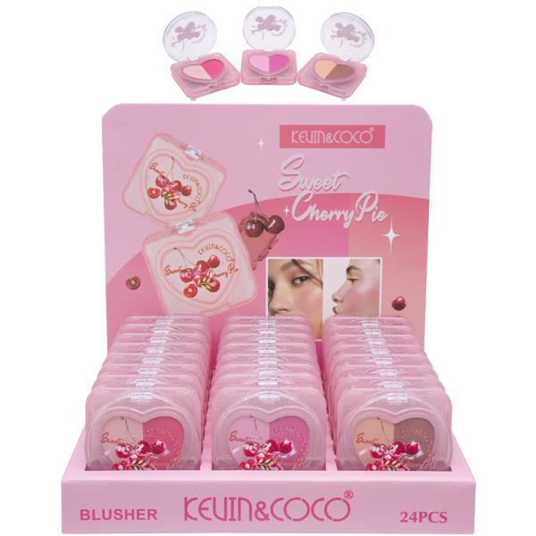 KEVIN AND COCO SWEET CHERRY PIE BLUSHER (24 UNITS)