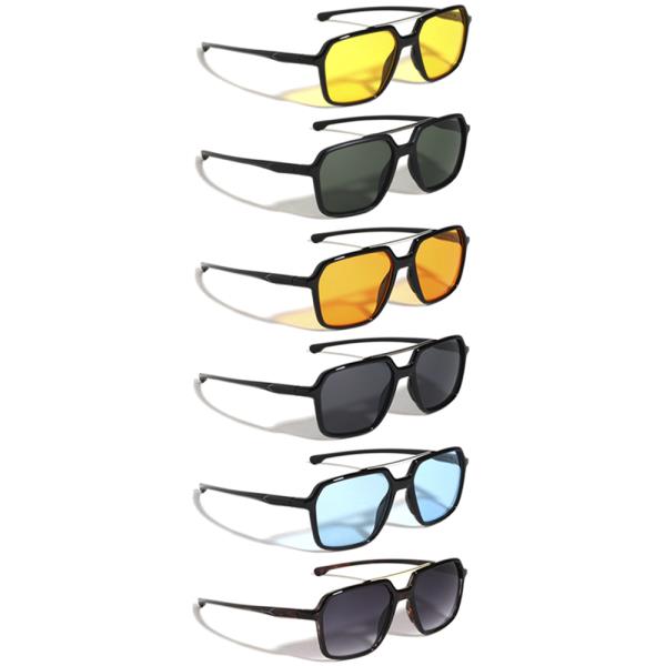 SPORTS SQUARED AVIATORS SUNGLASSES 1DZ