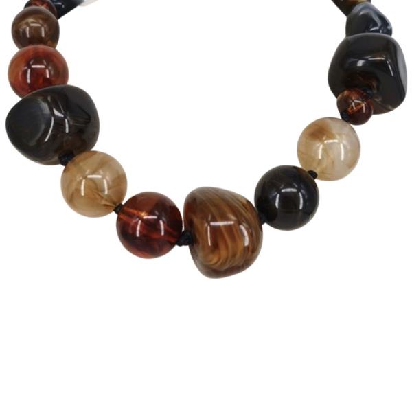 MARBLE RESIN BEAD NECKLACE
