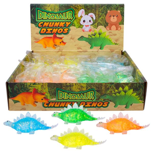 DINOSAUR SQUISHY SQUEEZE TOY (12 UNITS)