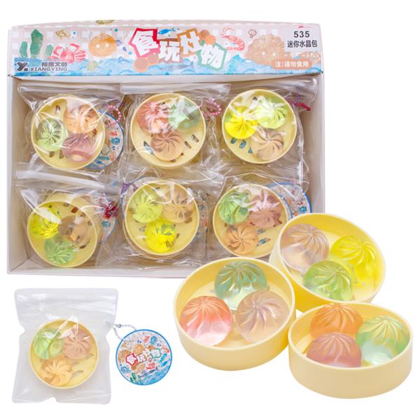 STEAMED BUN SQUISHY SQUEEZE TOY (12 UNITS)