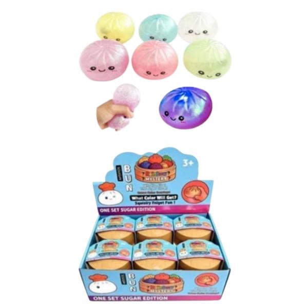 LED DUMPLING SQUISHY SQUEEZE TOY (12 UNITS)