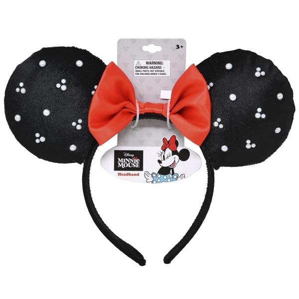 MINNIE EARS HEADBAND W PEARLS