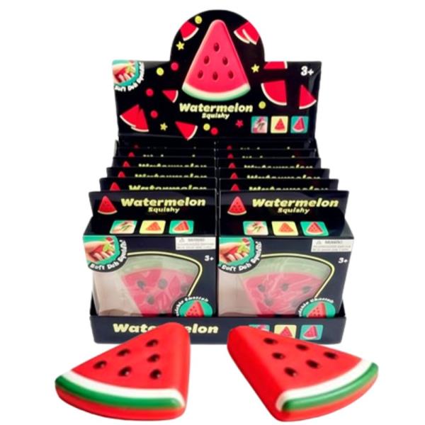 WATERMELON SQUISHY SQUEEZE TOY (12 UNITS)