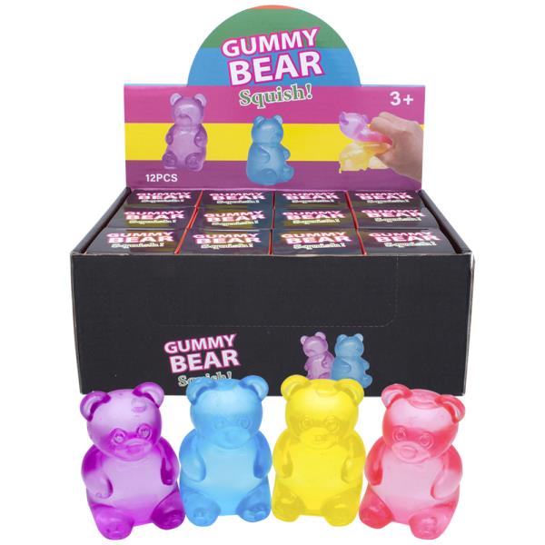 GUMMY BEAR SQUISHY SQUEEZE TOY (12 UNITS)