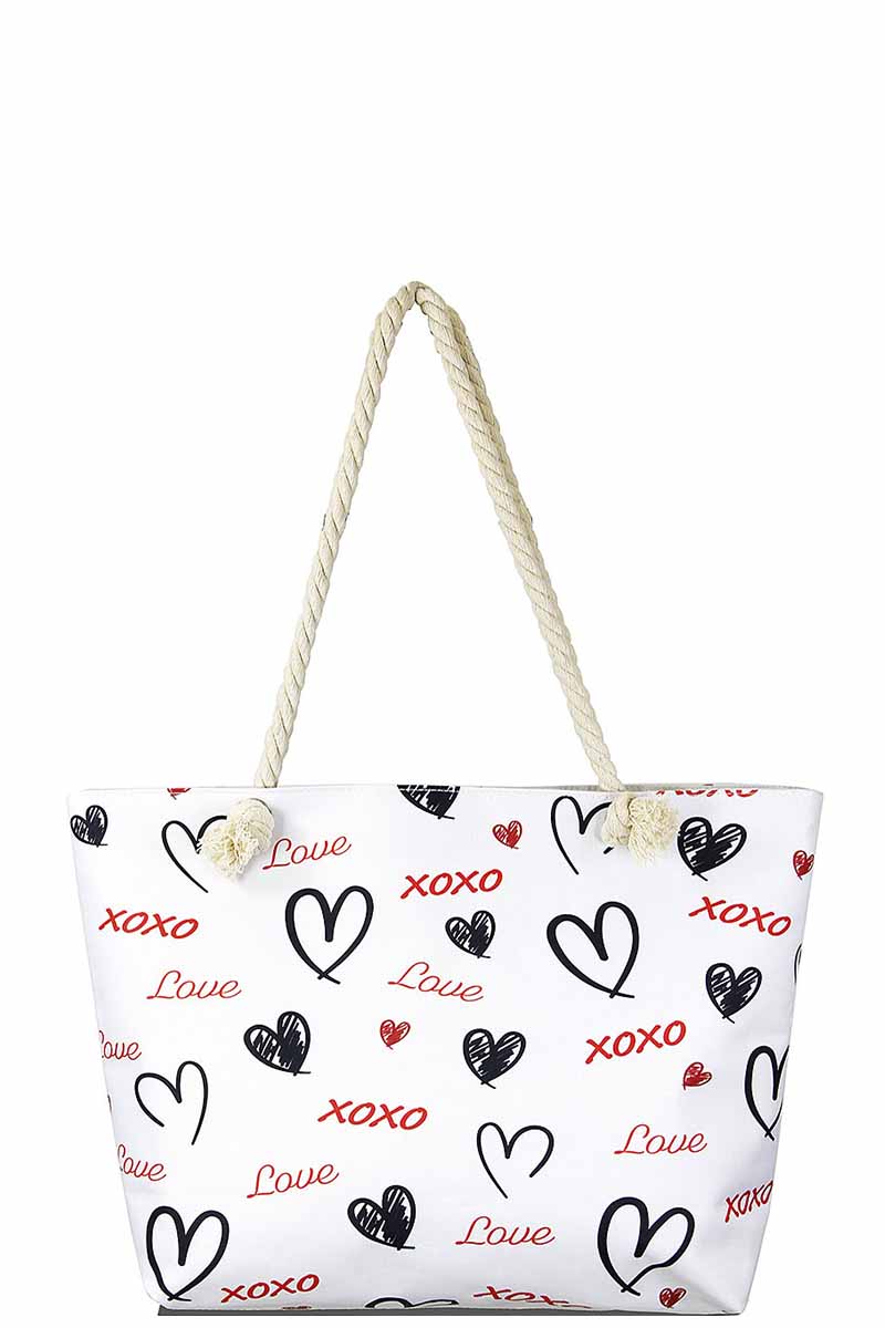 FASHION XOXO LOVE BEACH BAG | joiaaccessory.com