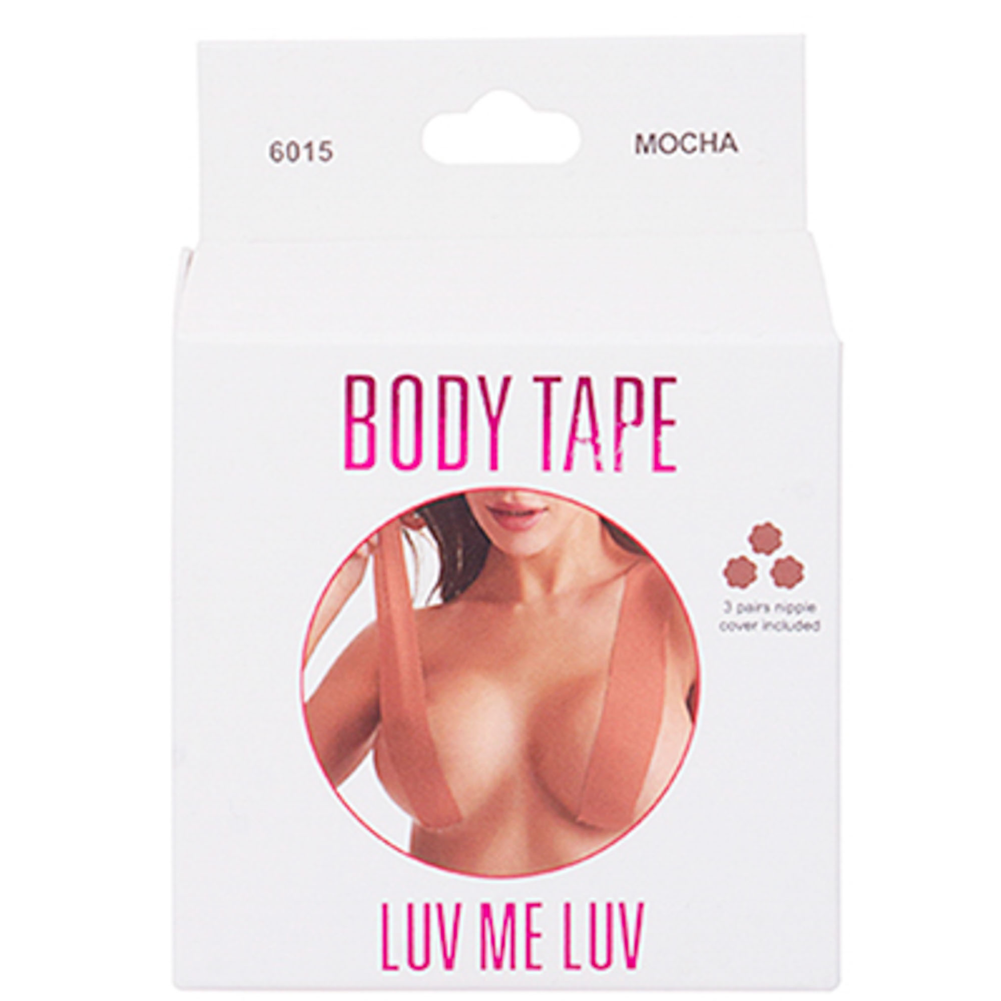 LUV ME LUV BODY TAPE WITH 3 PAIRS NIPPLE COVER | joiaaccessory.com