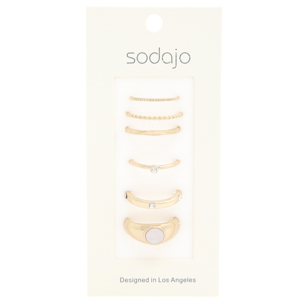 Gold Dainty Clover Ring Pack - Lovisa