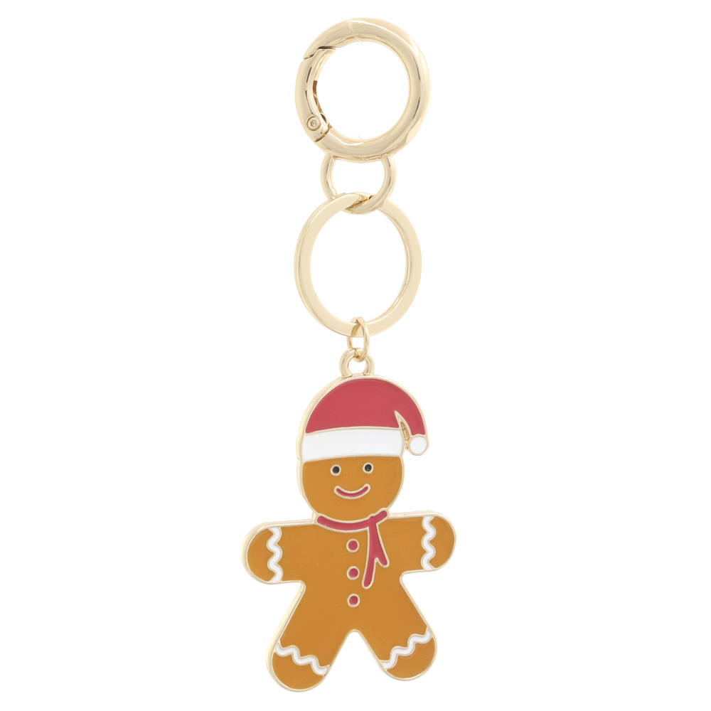 FINAL SALE 50% OFF Gingerbread Man Round Earring or Keychain